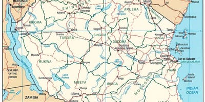 નવો નકશો તાંઝાનિયા